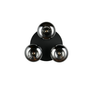 DIVINA Ceiling lamp E14*3 Canopy:D280*25MM smoke glass:D150MM Size：D390*160 Reality
