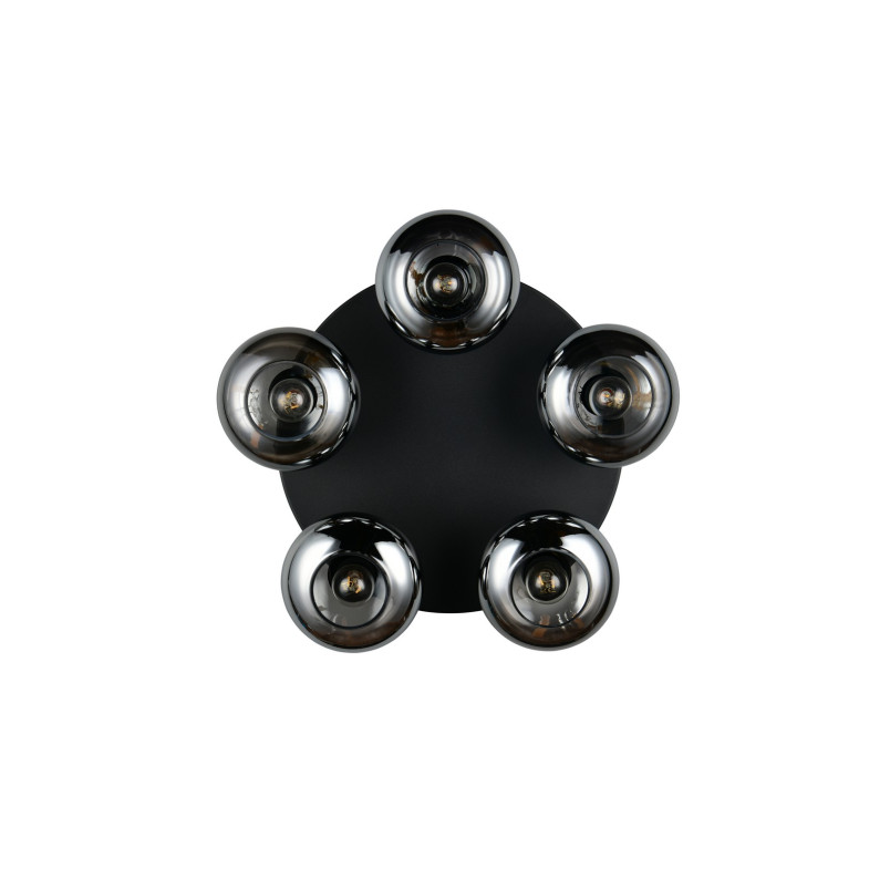 DIVINA Ceiling lamp E14*5 Canopy:D380*25MM Smoke glass:D150MM SIze:D490*160MM Reality