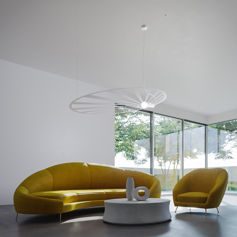 Lampa wisząca LEHDET biała Thoro