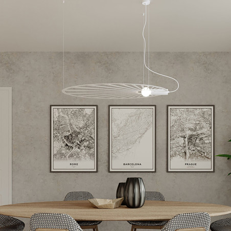 Lampa wisząca LEHDET biała Thoro