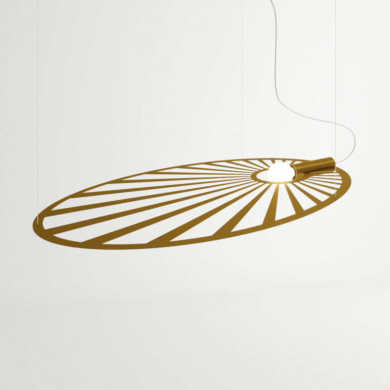 Lampa wisząca LEHDET złota Thoro