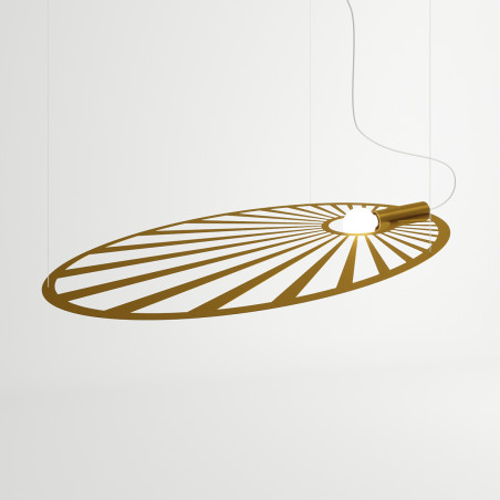 Lampa wisząca LEHDET złota Thoro