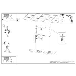Lampa wisząca BISCUIT 100 ultramaryna LED 3000K Thoro