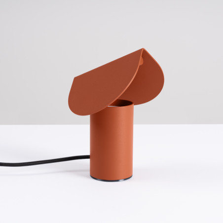 Lampa biurkowa BISCUIT ochra czerwona LED 3000K Thoro