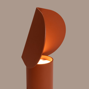 Lampa biurkowa BISCUIT ochra czerwona LED 3000K Thoro