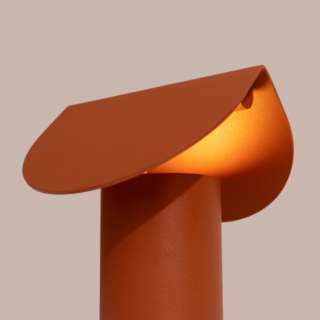 Lampa biurkowa BISCUIT ochra czerwona LED 3000K Thoro