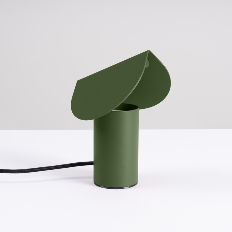 Lampa biurkowa BISCUIT zielona oliwka LED 3000K Thoro