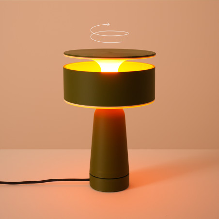 Lampa biurkowa AXO zielona oliwka Thoro