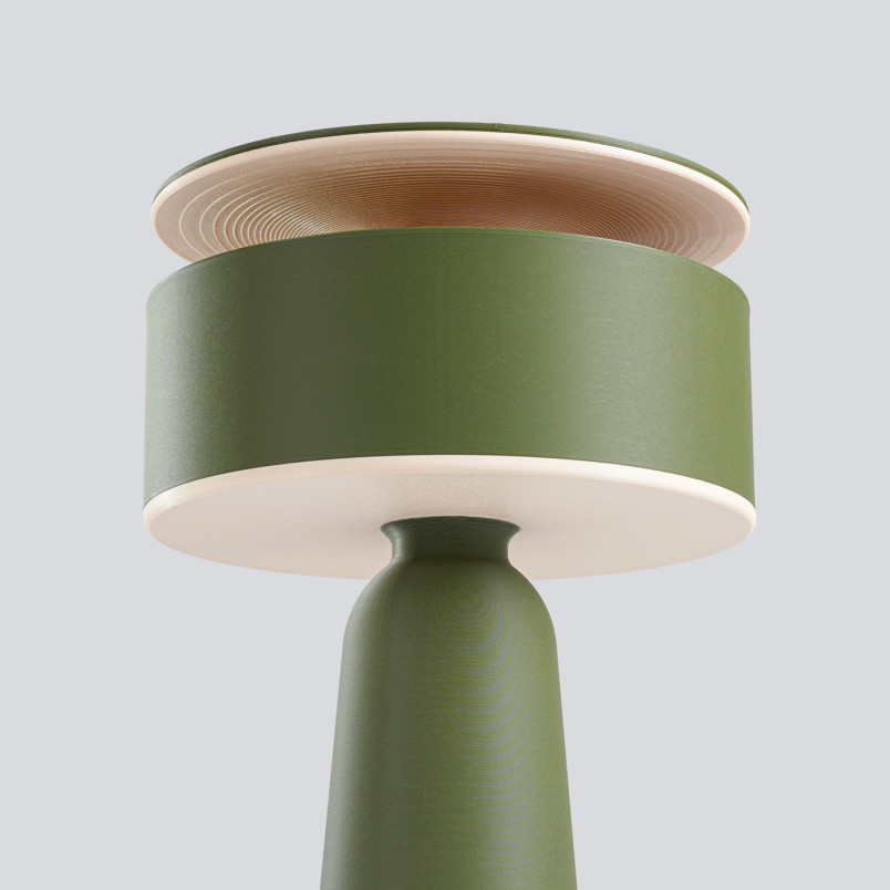 Lampa biurkowa AXO zielona oliwka Thoro