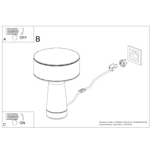 Lampa biurkowa AXO zielona oliwka Thoro