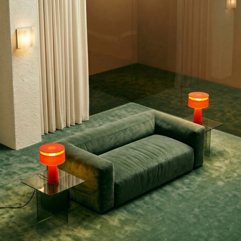 Lampa biurkowa AXO czerwona Thoro