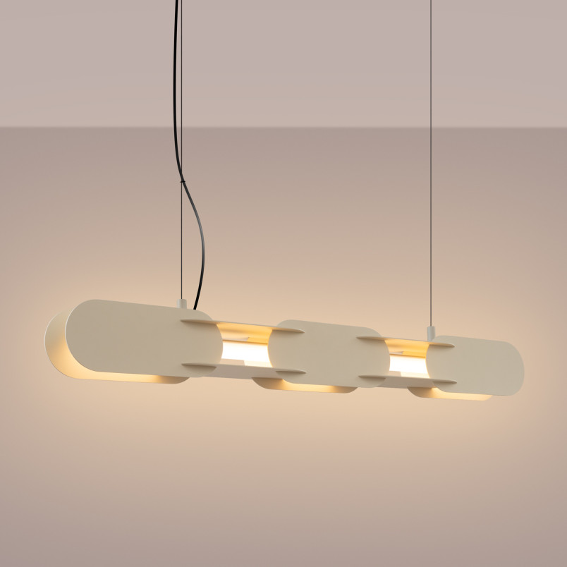 Lampa wisząca CHAIN 91 beżowa LED 3000K Thoro