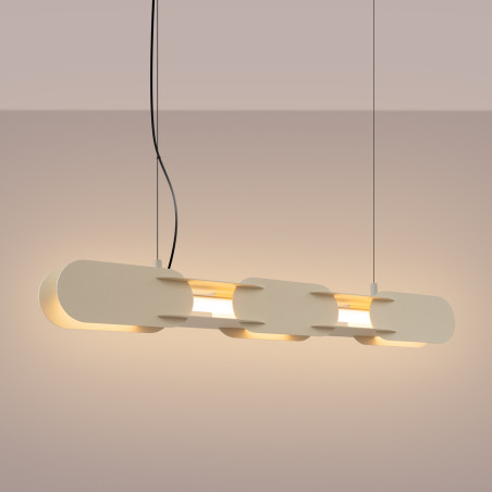 Lampa wisząca CHAIN 91 beżowa LED 3000K Thoro