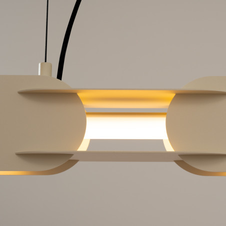 Lampa wisząca CHAIN 91 beżowa LED 3000K Thoro