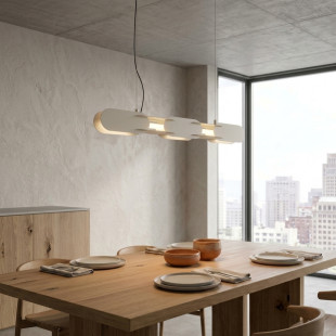 Lampa wisząca CHAIN 91 beżowa LED 3000K Thoro