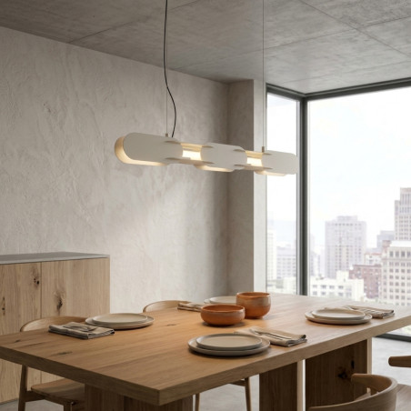 Lampa wisząca CHAIN 91 beżowa LED 3000K Thoro