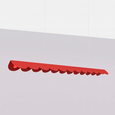 Lampa wisząca BISCUIT 130 czerwona LED 3000K Thoro