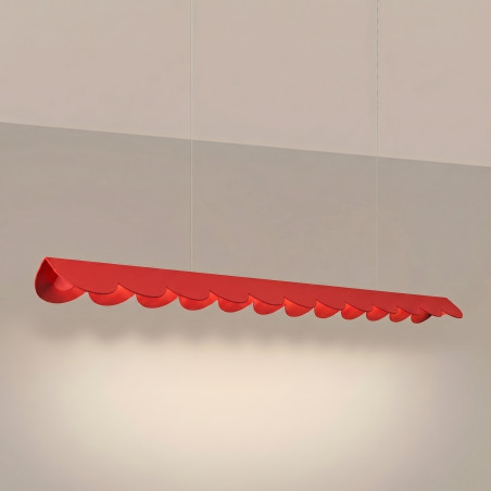 Lampa wisząca BISCUIT 130 czerwona LED 3000K Thoro