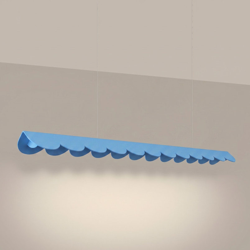 Lampa wisząca BISCUIT 130 błękitna LED 3000K Thoro