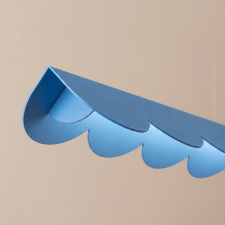 Lampa wisząca BISCUIT 130 błękitna LED 3000K Thoro