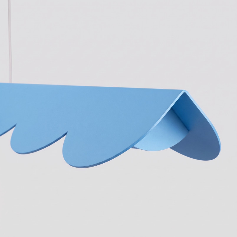 Lampa wisząca BISCUIT 130 błękitna LED 3000K Thoro