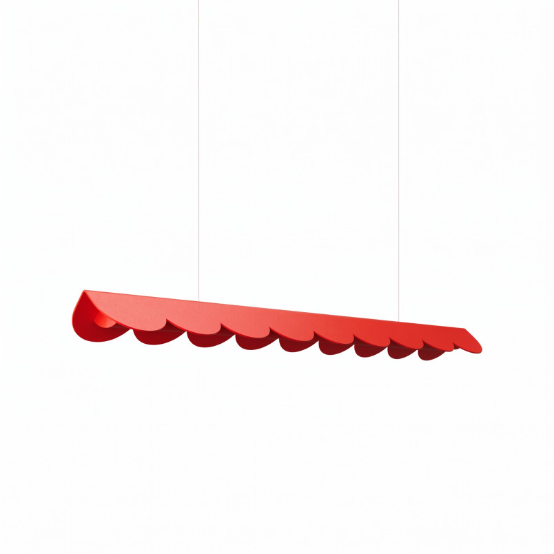 Lampa wisząca BISCUIT 100 czerwona LED 3000K Thoro