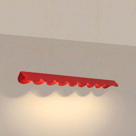 Lampa wisząca BISCUIT 100 czerwona LED 3000K Thoro
