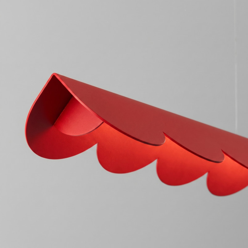 Lampa wisząca BISCUIT 100 czerwona LED 4000K Thoro