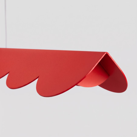 Lampa wisząca BISCUIT 100 czerwona LED 4000K Thoro
