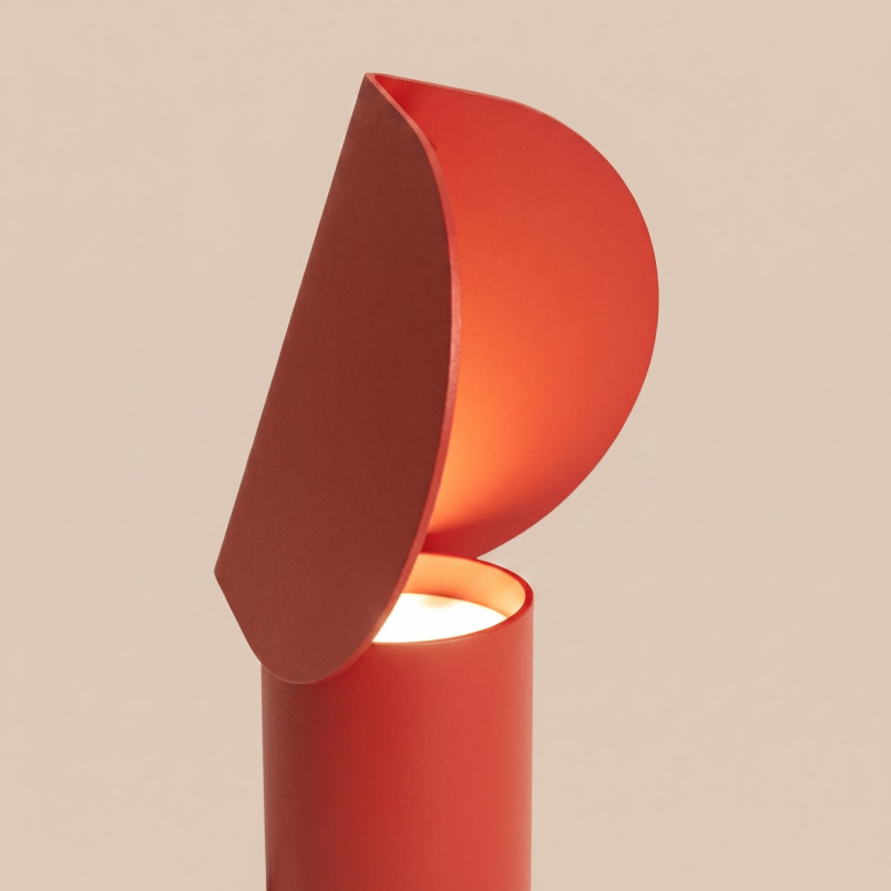 Lampa biurkowa BISCUIT czerwona LED 3000K Thoro