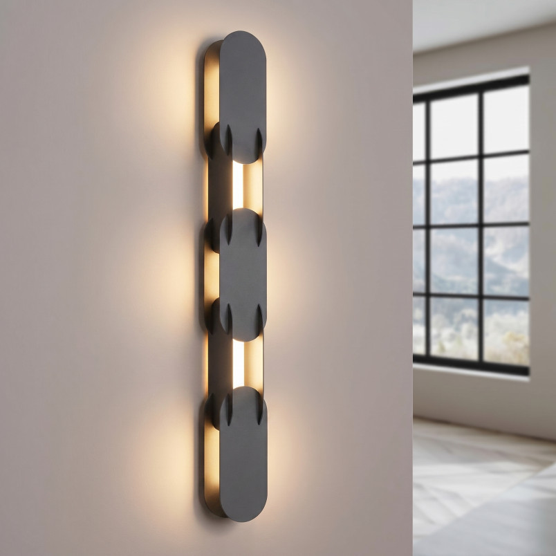 Kinkiet CHAIN 91 czarny LED 3000K Thoro