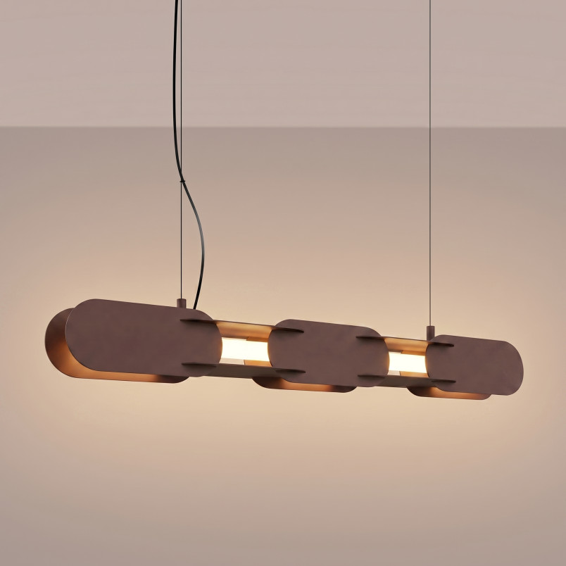 Lampa wisząca CHAIN 91 brązowa LED 3000K Thoro