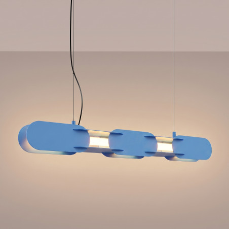 Lampa wisząca CHAIN 91 błękitna LED 3000K Thoro