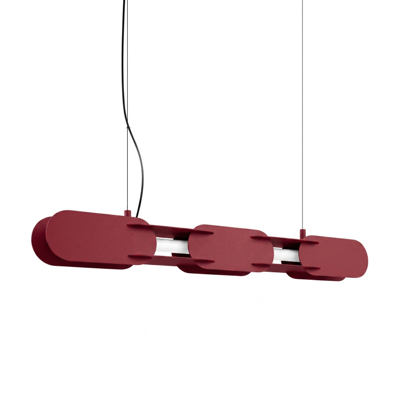 Lampa wisząca CHAIN 91 burgund LED 3000K Thoro