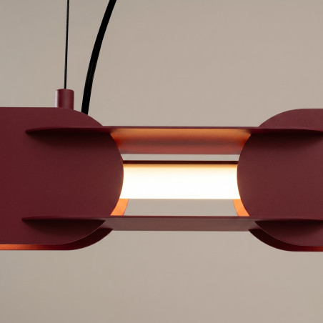 Lampa wisząca CHAIN 91 burgund LED 3000K Thoro
