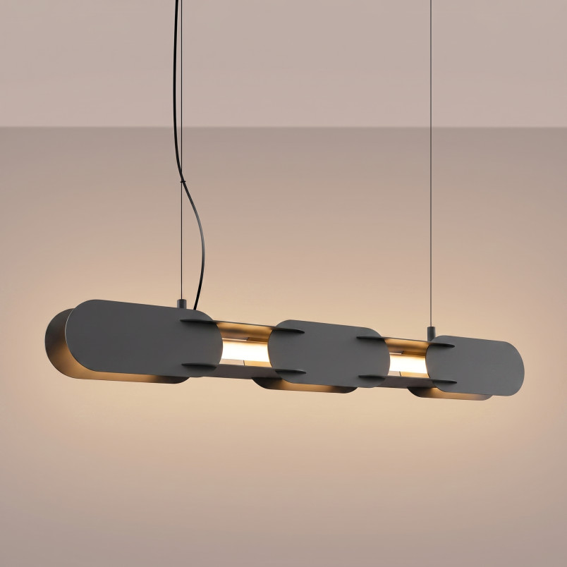 Lampa wisząca CHAIN 91 czarna LED 3000K Thoro