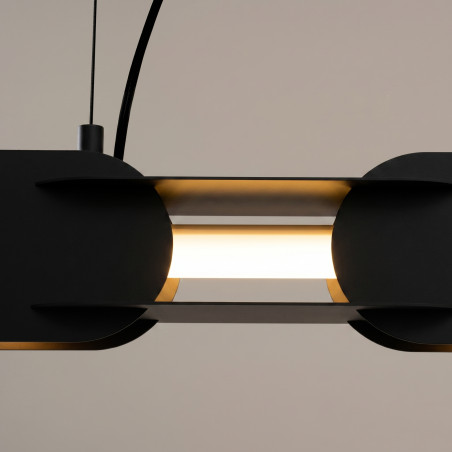 Lampa wisząca CHAIN 91 czarna LED 3000K Thoro