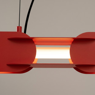 Lampa wisząca CHAIN 91 czerwona LED 3000K Thoro