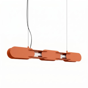 Lampa wisząca CHAIN 91 ochra czerwona LED 3000K Thoro