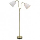 Lampa podłogowa Modena biała/mosiądz | Markslojd - Klasyczny design