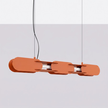 Lampa wisząca CHAIN 91 ochra czerwona LED 3000K Thoro
