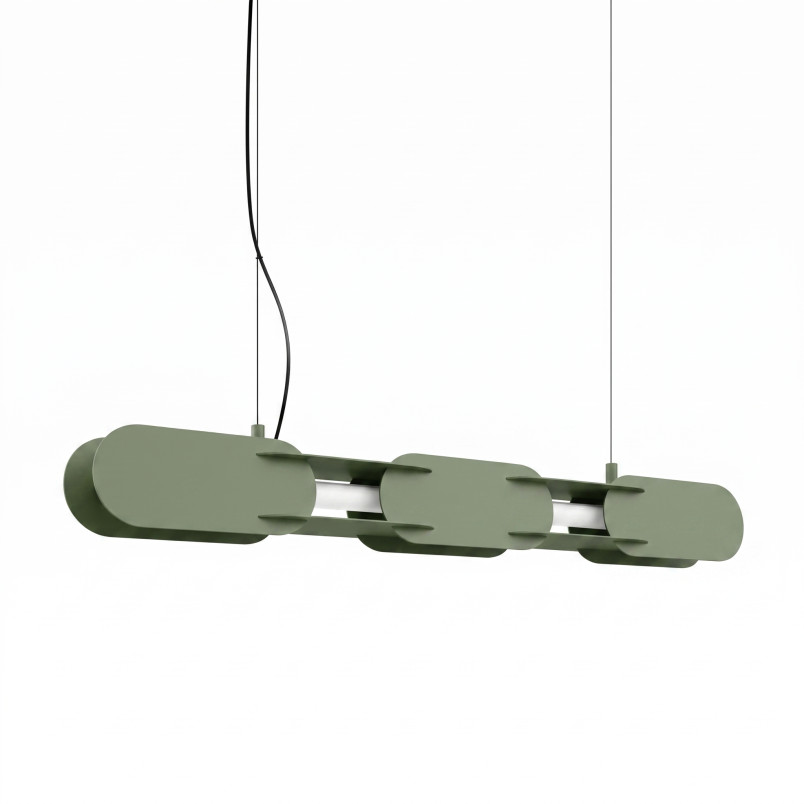 Lampa wisząca CHAIN 91 zielona oliwka LED 3000K Thoro
