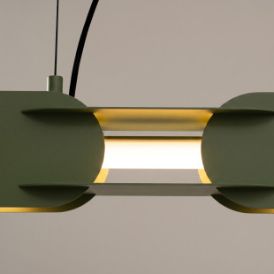 Lampa wisząca CHAIN 91 zielona oliwka LED 3000K Thoro