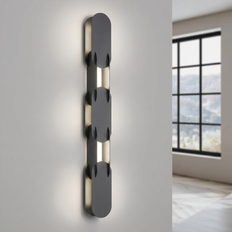 Kinkiet CHAIN 91 czarny LED 4000K Thoro