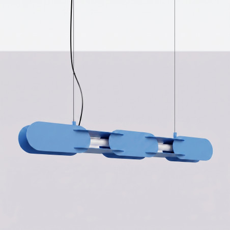 Lampa wisząca CHAIN 91 błękitna LED 4000K Thoro