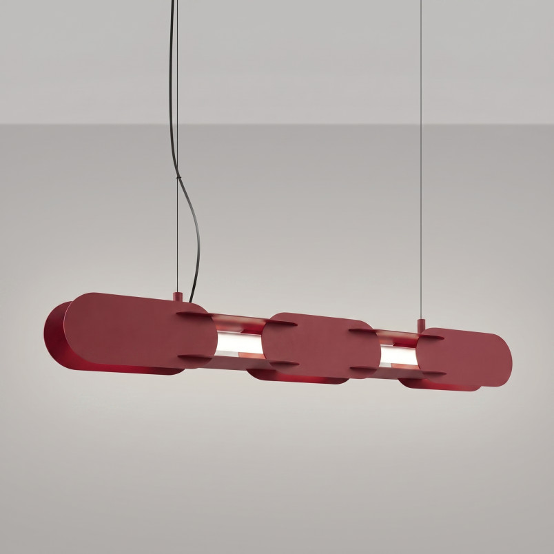 Lampa wisząca CHAIN 91 burgund LED 4000K Thoro