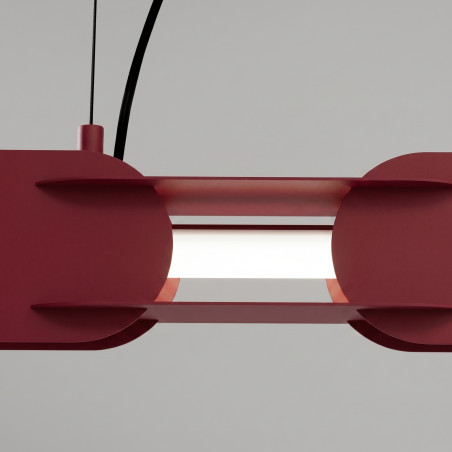 Lampa wisząca CHAIN 91 burgund LED 4000K Thoro