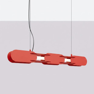 Lampa wisząca CHAIN 91 czerwona LED 4000K Thoro