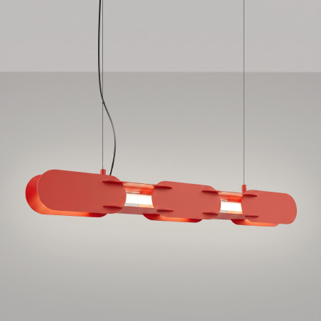 Lampa wisząca CHAIN 91 czerwona LED 4000K Thoro