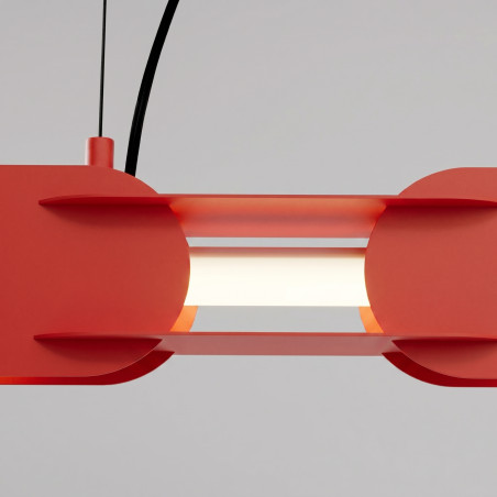 Lampa wisząca CHAIN 91 czerwona LED 4000K Thoro